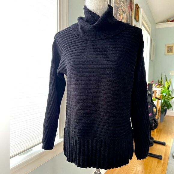 Philosophy Sweaters - Philosophy Knitted Black Turtleneck Sweater Knit Top size Medium